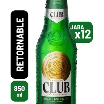 Cerveza Club verde litro 850 ml