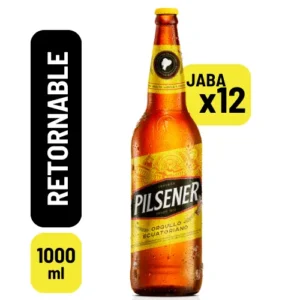 Cerveza Pilsener Litro 1000 ml - Cervezas Guayaquil