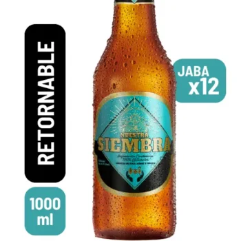 Cerveza Siembra litro de 1000 ml